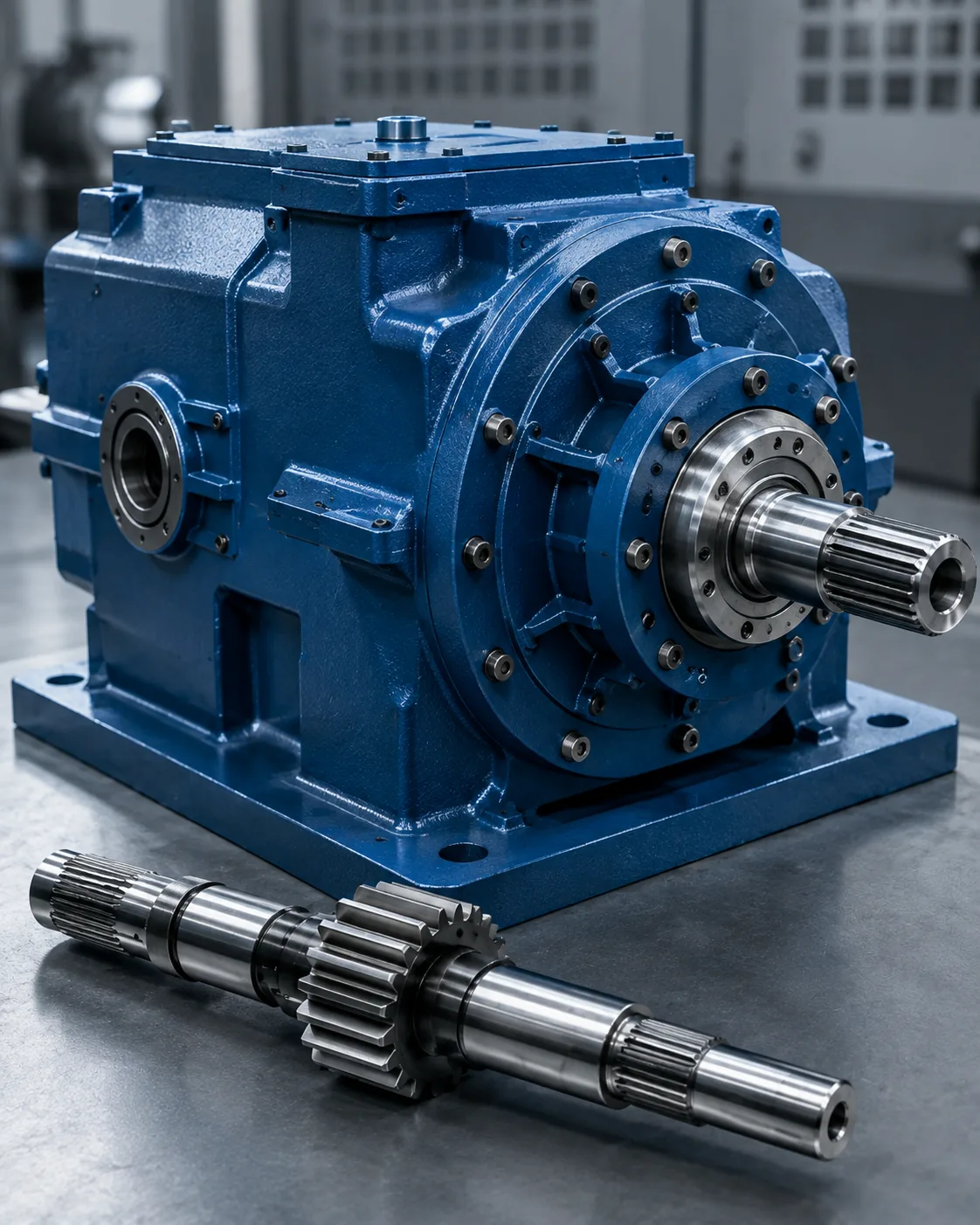 Spline shaft and gearbox interface
